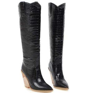 Black Western Cowboy Boots